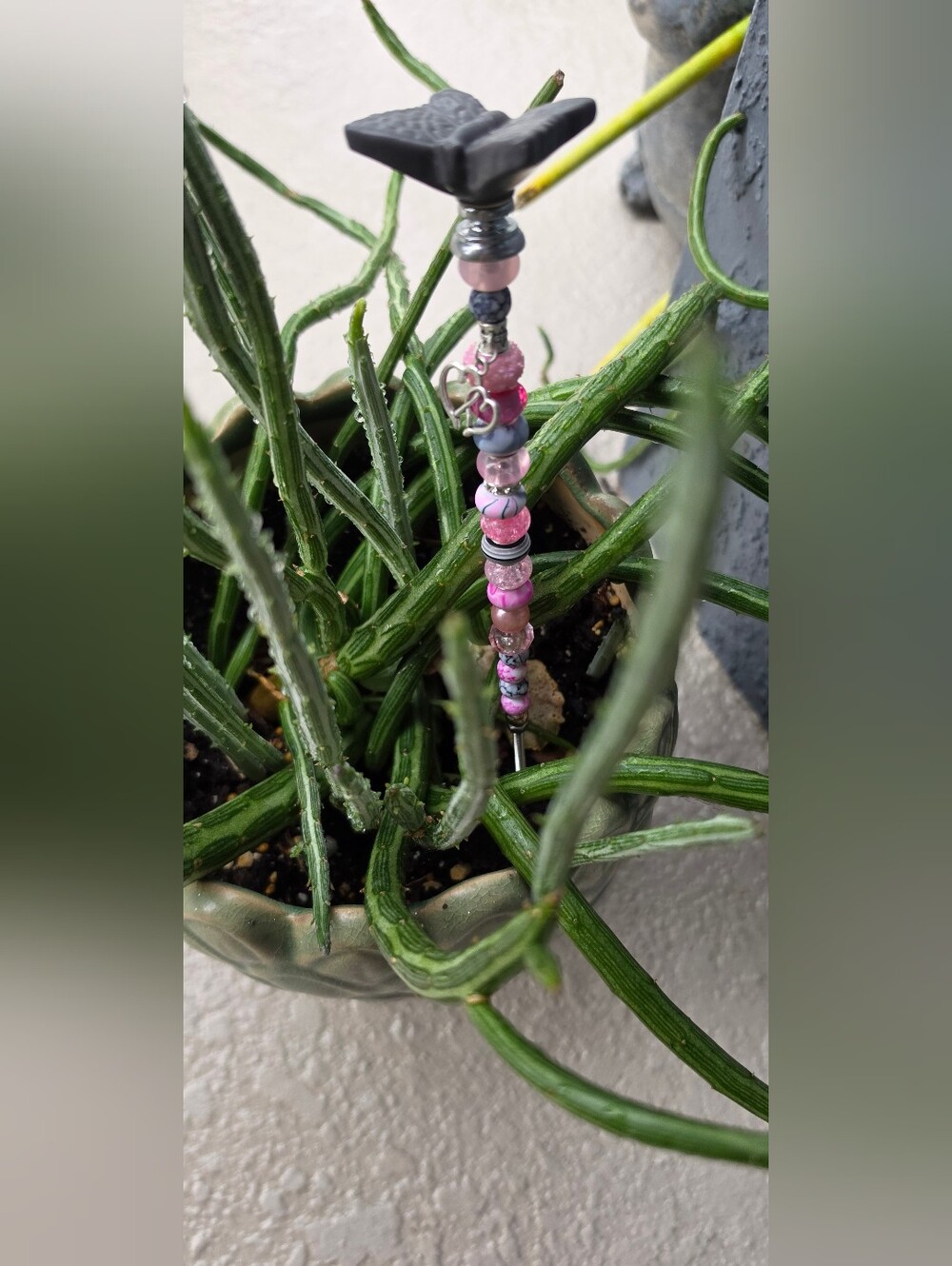 Handmade Beaded Fairy Wand/plant Stick/garden Stake